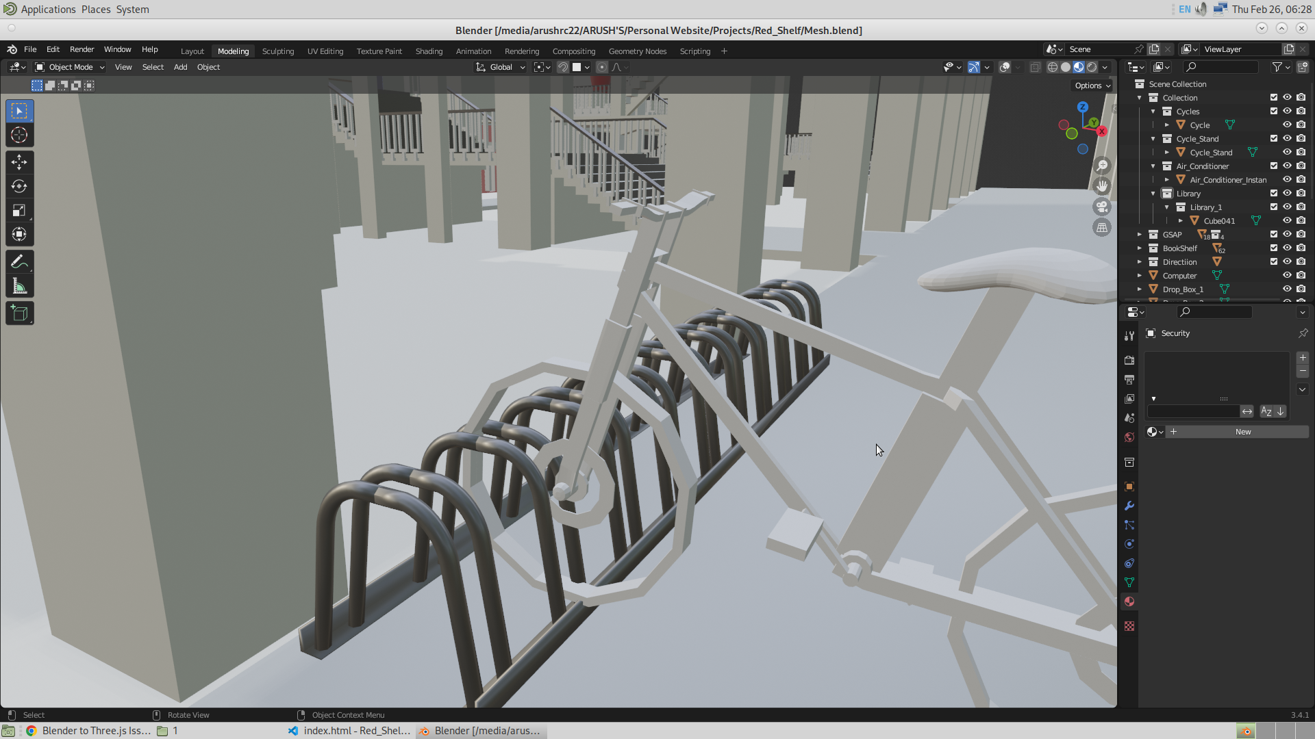 Image of Cycle Stand in Blender
