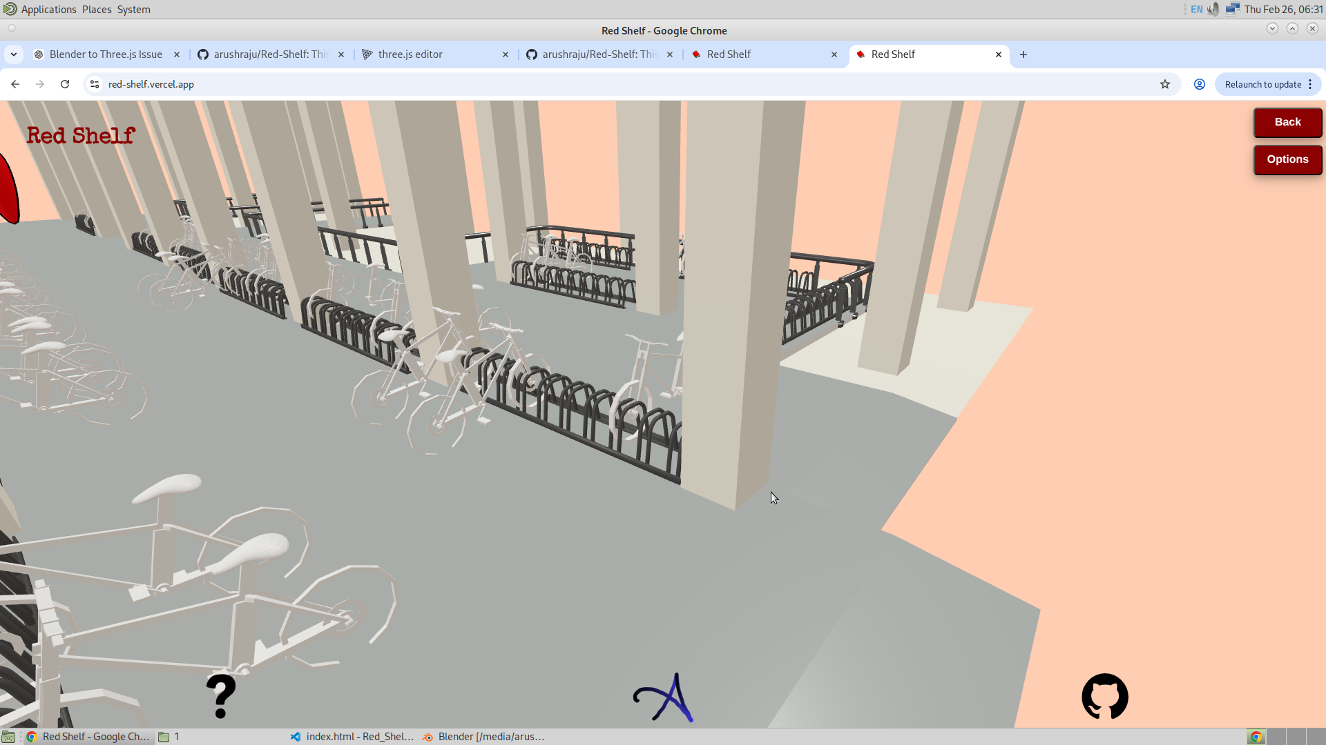 Image of Cycle Stand in Three.js