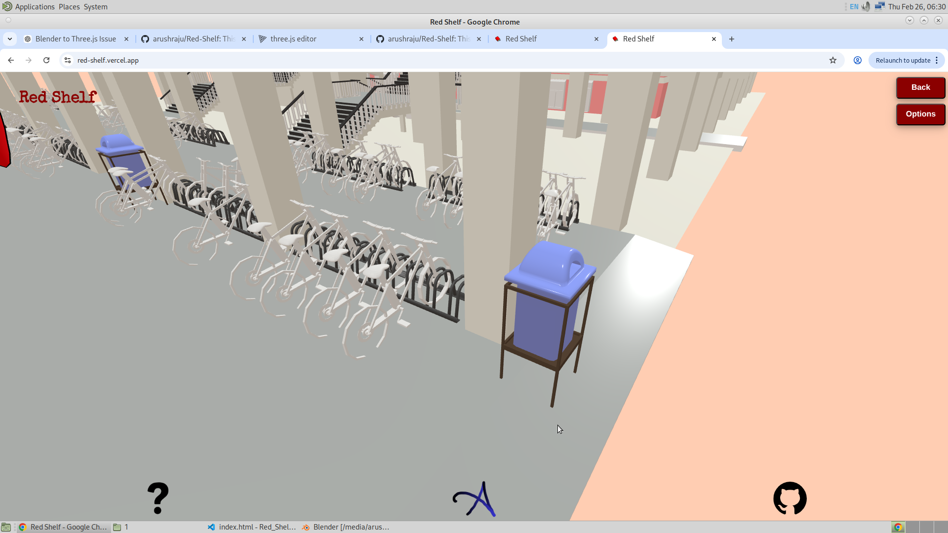 Image of Dustbin in Three.js