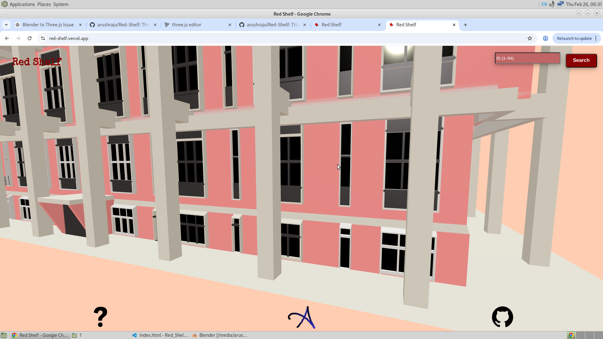 Image of Glass in Three.js