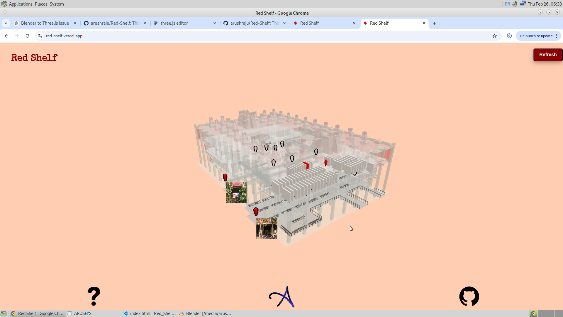 image of the pop ups from one side