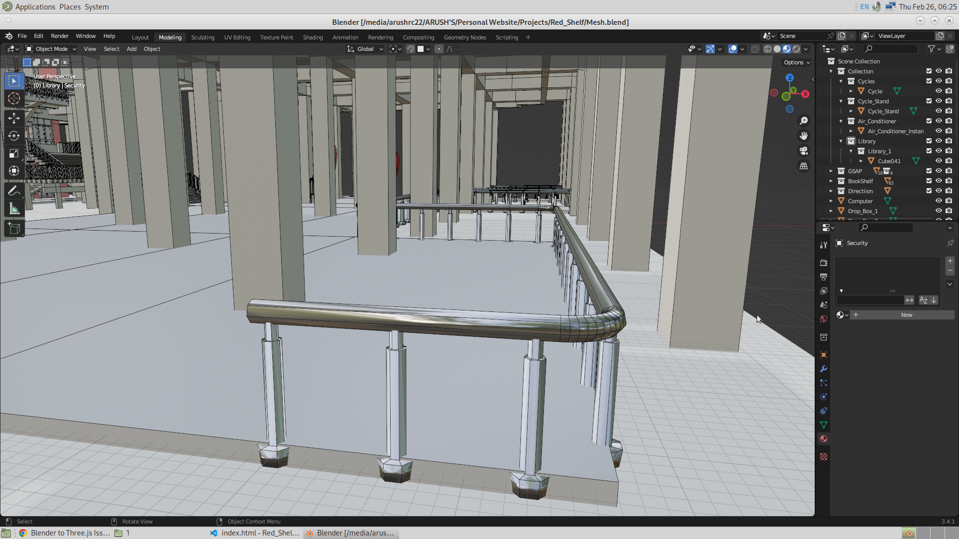 Image of Fence in Blender